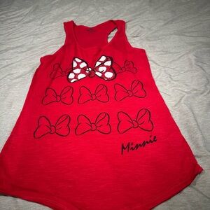 Disney Minnie Mouse Red Bow Tank Top